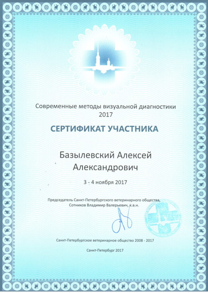 sertifikat-bazylevskiy-aleksey-aleksandrovich-1-727x1024 Базылевский Алексей Александрович